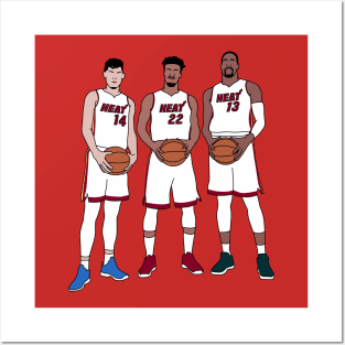 the big 3 of miami Posters and Art